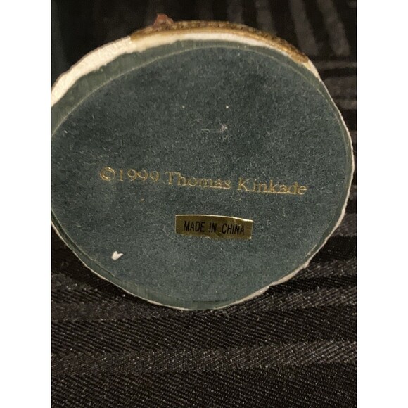 Thomas Kinkade Miniature Sculpture Sunday Evening Sleigh Ride 1999 in box - Picture 6 of 8